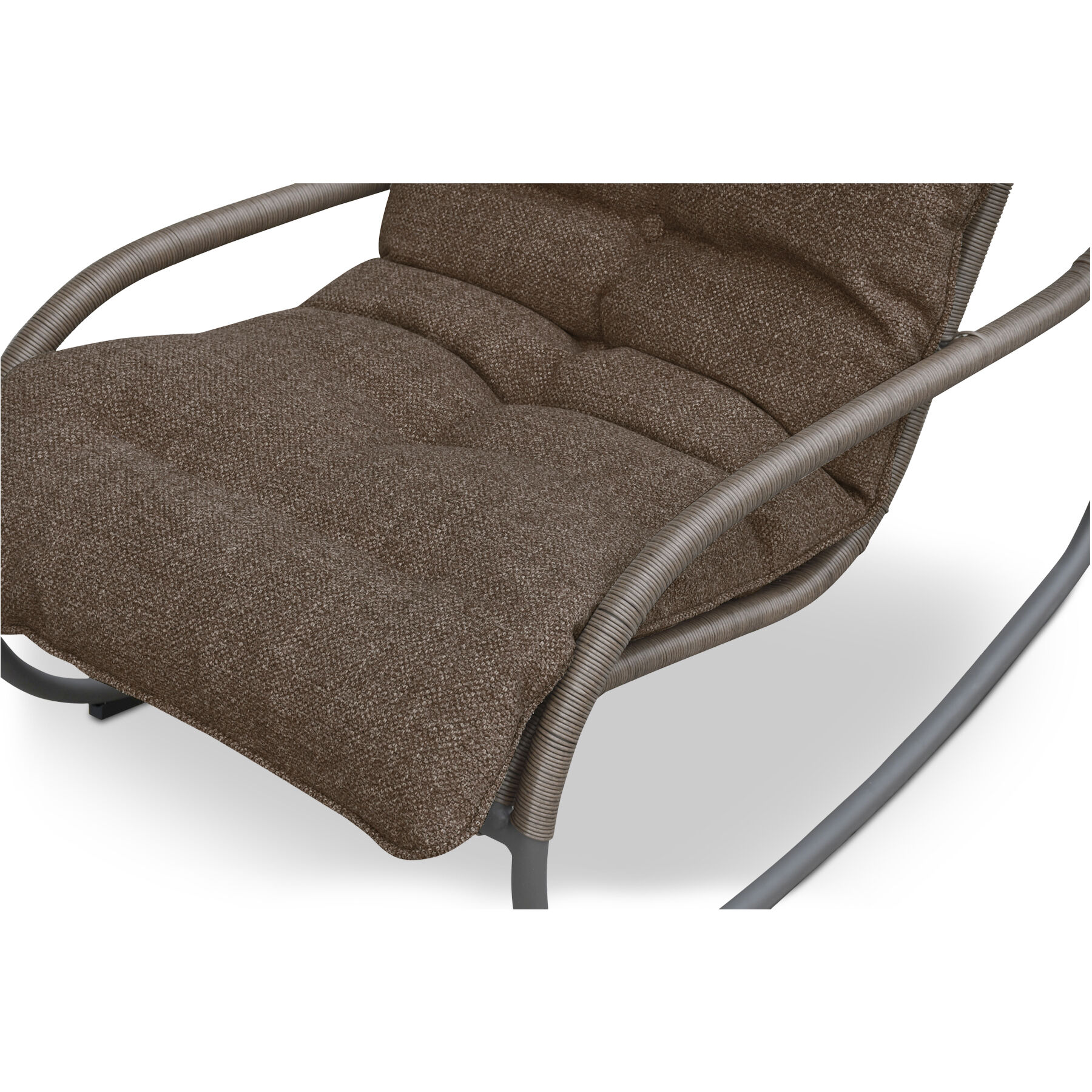 Lyra Brown Outdoor Rocking Chair, King